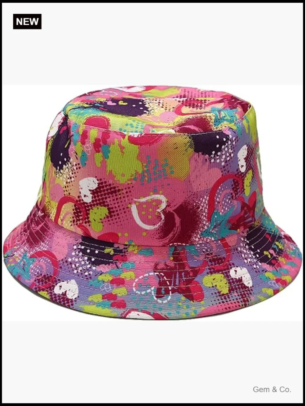 Reversible Bucket Hat Double-Side-Wear Sun Protection Lightweight